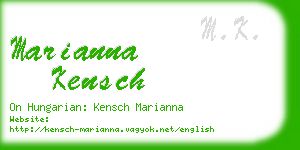 marianna kensch business card